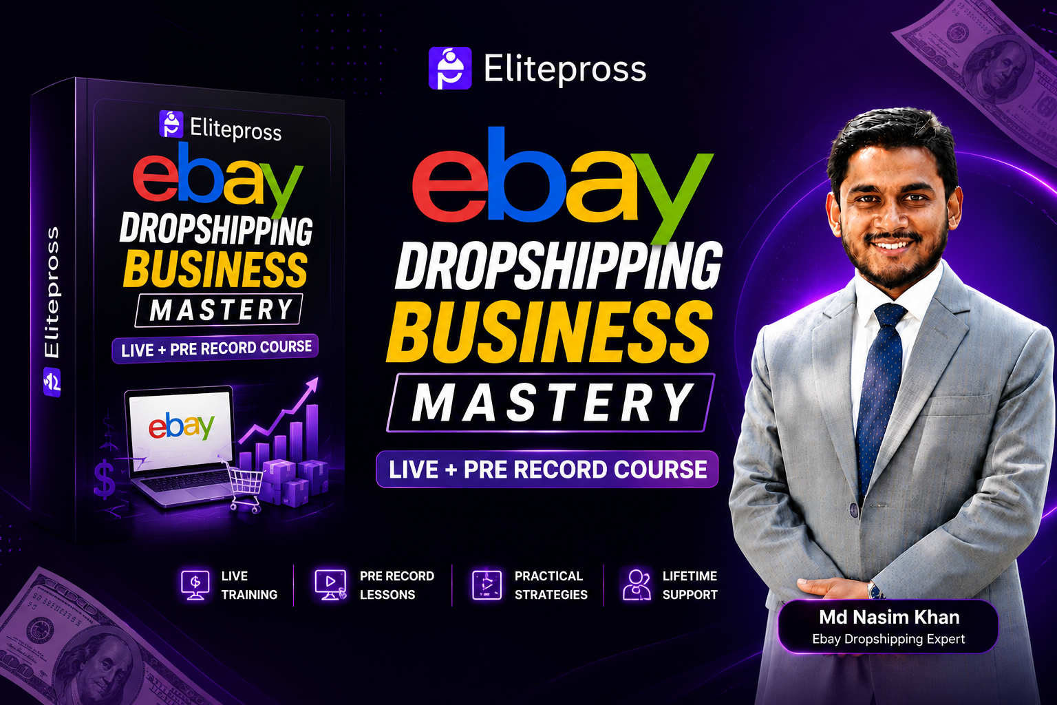 Ebay Dropshipping Business Mastery Live + Pre Record Course