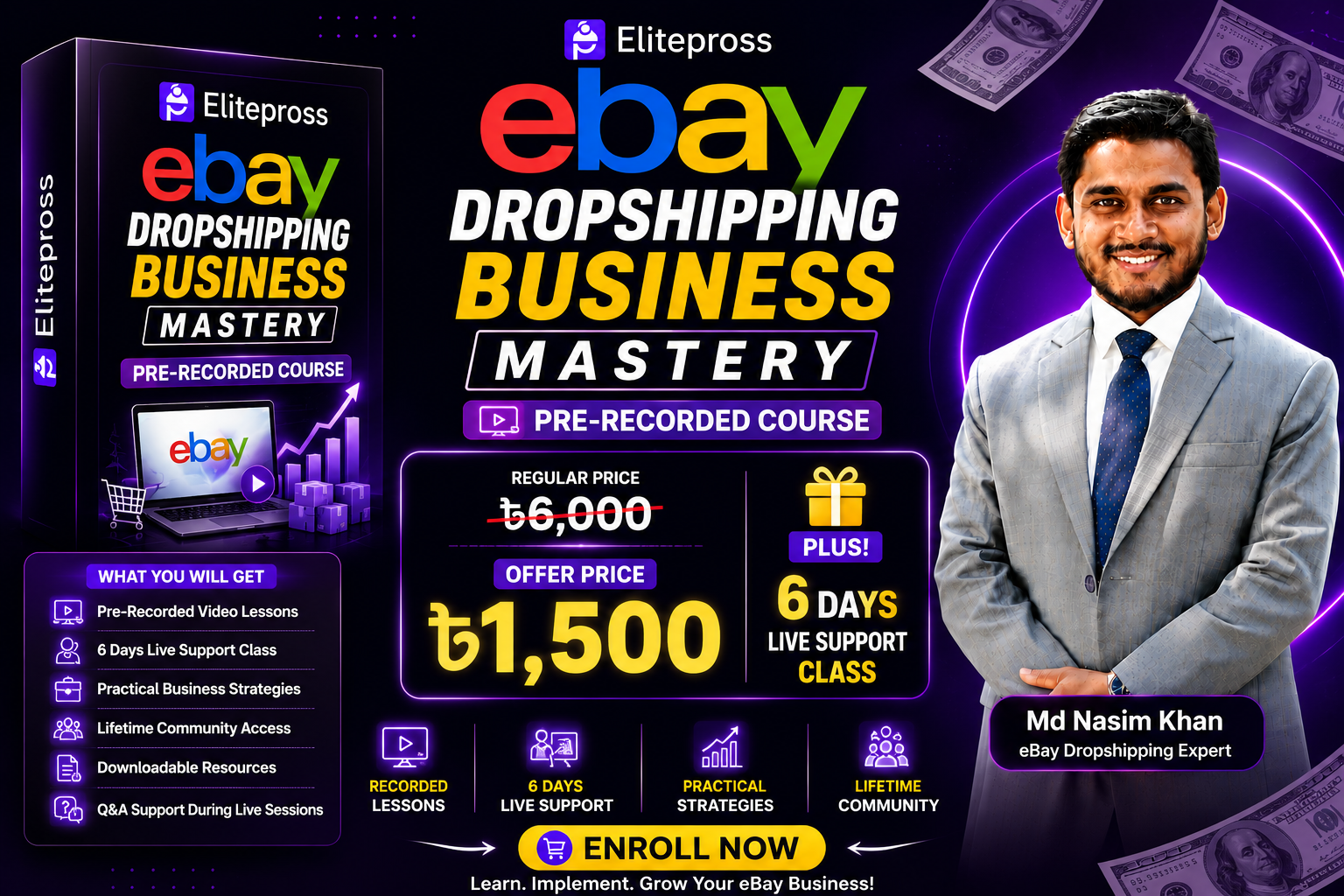 Ebay Dropshipping Business Mastery ( Record + 6 Days Support Class )